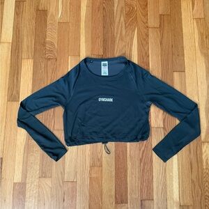 Gymshark Green Long Sleeve Crop Top